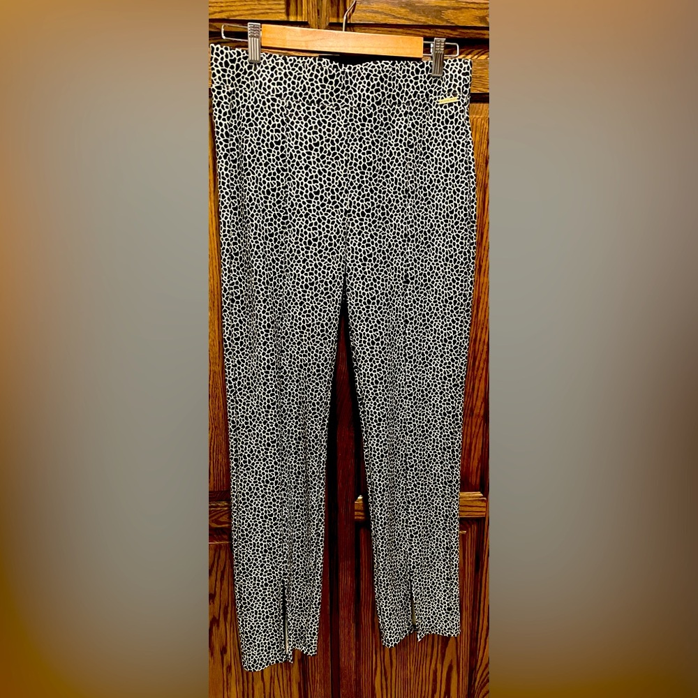 NWOT Michael Kors Black and White Straight Leg Pants